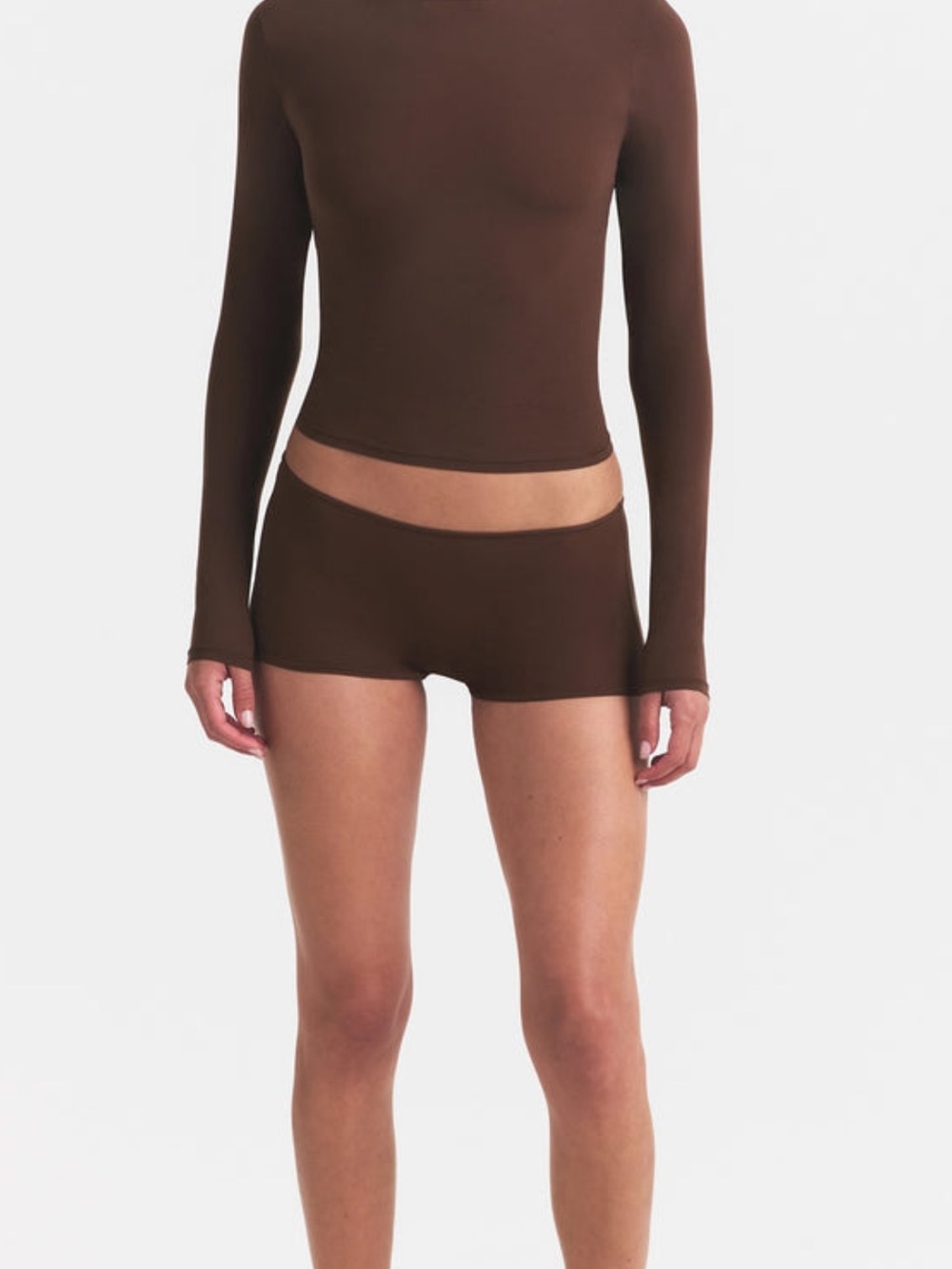 Skims Brown Long-Sleeve